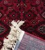 Maroon and Black Persian 3x5 Feet Machine Made Carpet