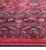 Maroon and Black Persian 3x5 Feet Machine Made Carpet