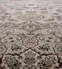 Maroon and Cream Persian 3x5 Feet Machine Made Carpet