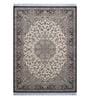 Maroon and Cream Persian 3x5 Feet Machine Made Carpet