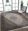 Maroon and Cream Persian 3x5 Feet Machine Made Carpet