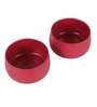 Maroon Bowl Textured Planters Set of 2