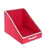 Red & White Solid Canvas  Foldable Cloth Organiser