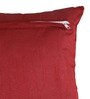 Maroon Velvet Checkered 16x16 inches Cushion Cover (5Pc)