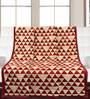 Red Chenille Printed 56X50 Inch Decorative Throw