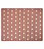 Red Chenille Printed 56X50 Inch Decorative Throw