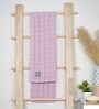 Purple Banana Double Cloth Checkered 300 GSM Bath Towel