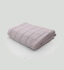Purple Banana Double Cloth Checkered 300 GSM Bath Towel with Gift Box