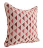Maroon Geometric Cotton 18 x 18 Inches Cushion Covers (Set of 2)