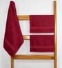 Maroon Cotton Solid  500 GSM Bath & Hand Towels Pack of 3 (1Bath 2 Hand)