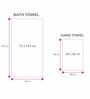 Maroon Cotton Solid  500 GSM Bath & Hand Towels Pack of 3 (1Bath 2 Hand)