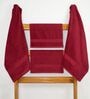 Maroon Cotton Solid  500 GSM Bath & Hand Towels Pack of 4 (2 Bath 2 Hand)