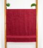 Maroon Cotton Solid  500 GSM Bath Towel (1Pc)