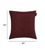 Maroon Cotton Solid 14 x 14 inch Set of 5 Cushion Covers