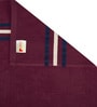 Maroon Cotton Solid 380 GSM Bath Towels (Set of 2)