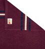 Maroon Cotton Solid 380 GSM Bath Towels (Set of 4)