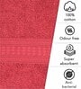 Maroon Solid 550 GSM Cotton Bath Towels (Set of 2)