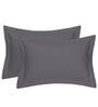 Maroon Cotton Solid 210TC Plain Set of 2 Pillow Covers