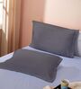 Maroon Cotton Solid 210TC Plain Set of 2 Pillow Covers
