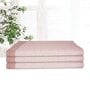 Maroon Cotton Striped 220 GSM Bath Towels 3 Pc