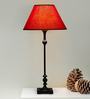 Maroon Cotton Table Lamp