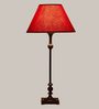 Maroon Cotton Table Lamp