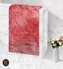 Maroon Faux Fur 18x30 Inches Washable Bath Mat