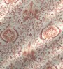 Maroon Patterned 144 TC Cotton 4 Pieces Bedding Set Marsala Collection