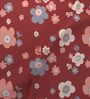 Maroon Floral 180 TC Cotton Queen Sized Bed Sheets with 2 Pillow Covers