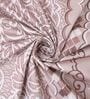 Maroon Floral 400 TC Super King Size Bedsheet with 2 Pillow Covers Luxury Series Collection