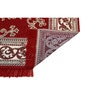 Maroon Floral Chenile 5 X 7 Feet Machine Made Carpet
