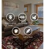 Maroon Floral Polypropylene 5 ft X 7 ft Machine Made Carpet