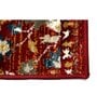 Maroon Floral Polypropylene 5 ft X 7 ft Machine Made Carpet