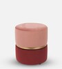 Maroon For Pink Pouffe In Maroon & Pink Colour