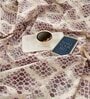 Maroon Geometric 160 TC Cotton Double Bedsheet with 2 Pillow covers