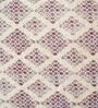 Maroon Geometric 160 TC Cotton Fitted Double Bedsheet with 2 pillow cover