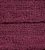 Maroon Geometric Cotton 19x27 Inches AntiSkid (Set of 2) Bath Mats
