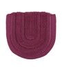 Maroon Geometric Cotton 19x27 Inches AntiSkid (Set of 2) Bath Mats