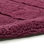 Maroon Geometric Cotton 19x27 Inches AntiSkid (Set of 2) Bath Mats
