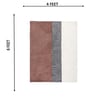 Maroon Geometric Hand Tufted 6 Ft X 4 Ft  Dhurrie