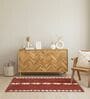 Maroon Geometric Hand Tufted 6 Ft X 4 Ft  Dhurrie