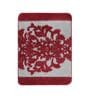 Maroon Traditional Microfibre 19x27 Inches AntiSkid (Set of 2) Bath Mats