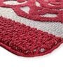 Maroon Traditional Microfibre 19x27 Inches AntiSkid (Set of 2) Bath Mats