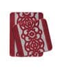 Maroon Traditional Microfibre 19x27 Inches AntiSkid (Set of 2) Bath Mats