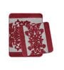 Maroon Traditional Microfibre 19x27 Inches AntiSkid (Set of 2) Bath Mats