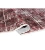 Maroon Geometric Nylon 3 ft x 5 ft Machine Made Carpet
