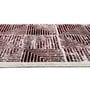 Maroon Geometric Nylon 3 ft x 5 ft Machine Made Carpet