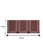 Maroon Geometric Polyester 5 Seater Sofa Cover