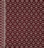 Maroon Geometric Polyester 5 Seater Sofa Cover