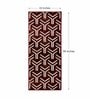 Maroon Geometric Polypropylene 2 x 5 Feet Machine Made Runner